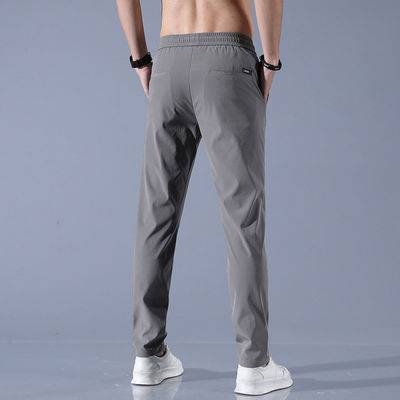 Polyester/Spandex-mengsel Mensen Fit Joggers met elastische tailleband en trekstreng