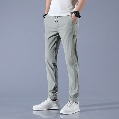 Polyester/Spandex-mengsel Mensen Fit Joggers met elastische tailleband en trekstreng