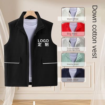 Persoonlijk geprint logo Verdikte katoenen vest Werkkleding voor casual en actief dragen