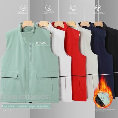 Persoonlijk geprint logo Verdikte katoenen vest Werkkleding voor casual en actief dragen