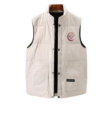 Afgedrukt witte eendendoon bodywarmer regelmatige lengte outdoor mannendoon tactisch vest