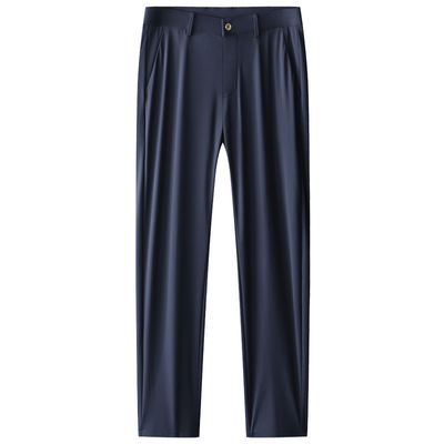 IJssilk Comfort Straight Fit Dress Broek Broek voor mannen
