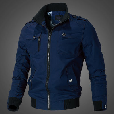 Geen naadloze fuseerbare losse lapel mannen jas voor jonge mannen voorjaar en herfst plus size