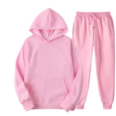 Geademde polyester-sweatpants en hoodie-set voor mannen