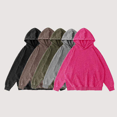 XMAMLON Custom Logo Unisex Zipper Hoodie Jacket Apen Wash Tracksuit voor de lente
