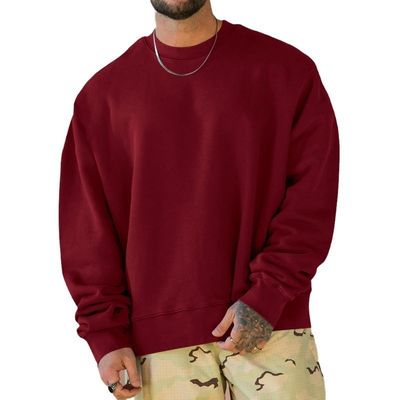 Oversized Drop Shoulder Heavy Weight Print Mensen Hoodies Sweatshirts Pullover stijl