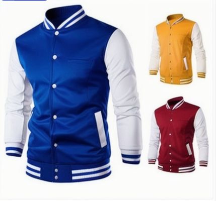 Gecoate verwerking type honkbaluniform trui voor mannen werkkleding Custom logo