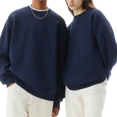 XMAMLON 320G Polyester / katoenen sweatshirt voor mannen zonder kraag