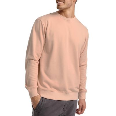 XMAMLON 320G Polyester / katoenen sweatshirt voor mannen zonder kraag