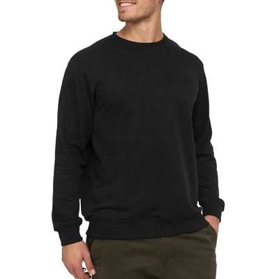 XMAMLON 320G Polyester / katoenen sweatshirt voor mannen zonder kraag