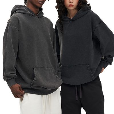 450G Hoodies voor mannen met Custom Logo Batik Design en zijdeprint op katoenen stof