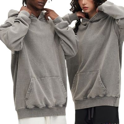 450G Hoodies voor mannen met Custom Logo Batik Design en zijdeprint op katoenen stof