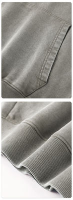 450G Hoodies voor mannen met Custom Logo Batik Design en zijdeprint op katoenen stof