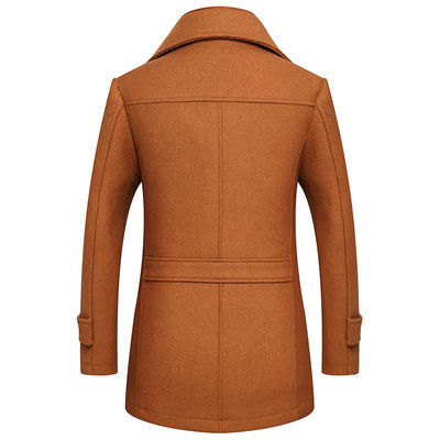 Geen naalddetectie Fashion City 24-35 Jaar oud Mensen Plus Size Dubbele kraag Wolen jas