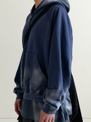 Vintage Zip Up Acid Wash Mensen Hoodies Sweatshirts met en Regular Sleeve Style