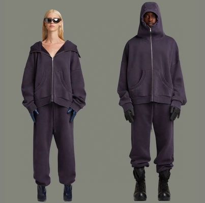 Hooded collar No Liner Streetwear Heavyweight Distressed Vintage Hoodies Voor Mannen