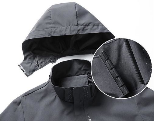 Polyester Windbreaker Jacket voor mannen XMAMLON Custom Full Zip Up Training Licht Gewicht