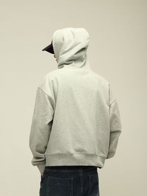 Mensenvoet hoodie katoen zwaargewicht gesneden schouder boxie sportschoenen hoodies voor mannen