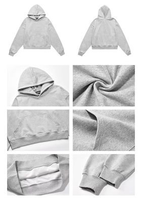 Mensenvoet hoodie katoen zwaargewicht gesneden schouder boxie sportschoenen hoodies voor mannen