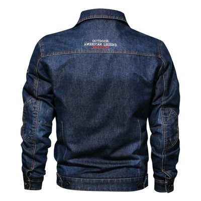 Gepersonaliseerde borduurwerk Denim jas voor mannen voor straatkleding