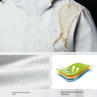 Lente storm jas voor mannen Geweven weefmethode UV-bescherming Winddicht Waterdicht