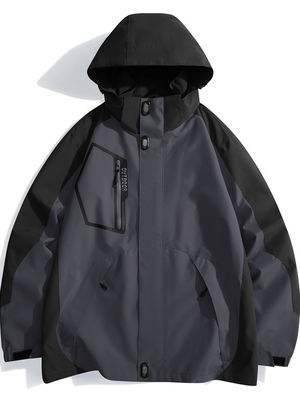 Outdoor Winter Bike Racing Mensen Jackets Regelmatige lengte Waterdicht Afneembare Hoodies