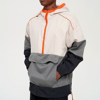 XMAMLON Custom Logo Collarless Anoraks Windbreaker Jacket voor mannen